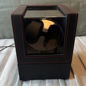 Black Watch Winder with Red Stitching